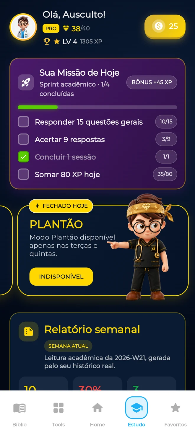Área de estudo do Ausculto no celular